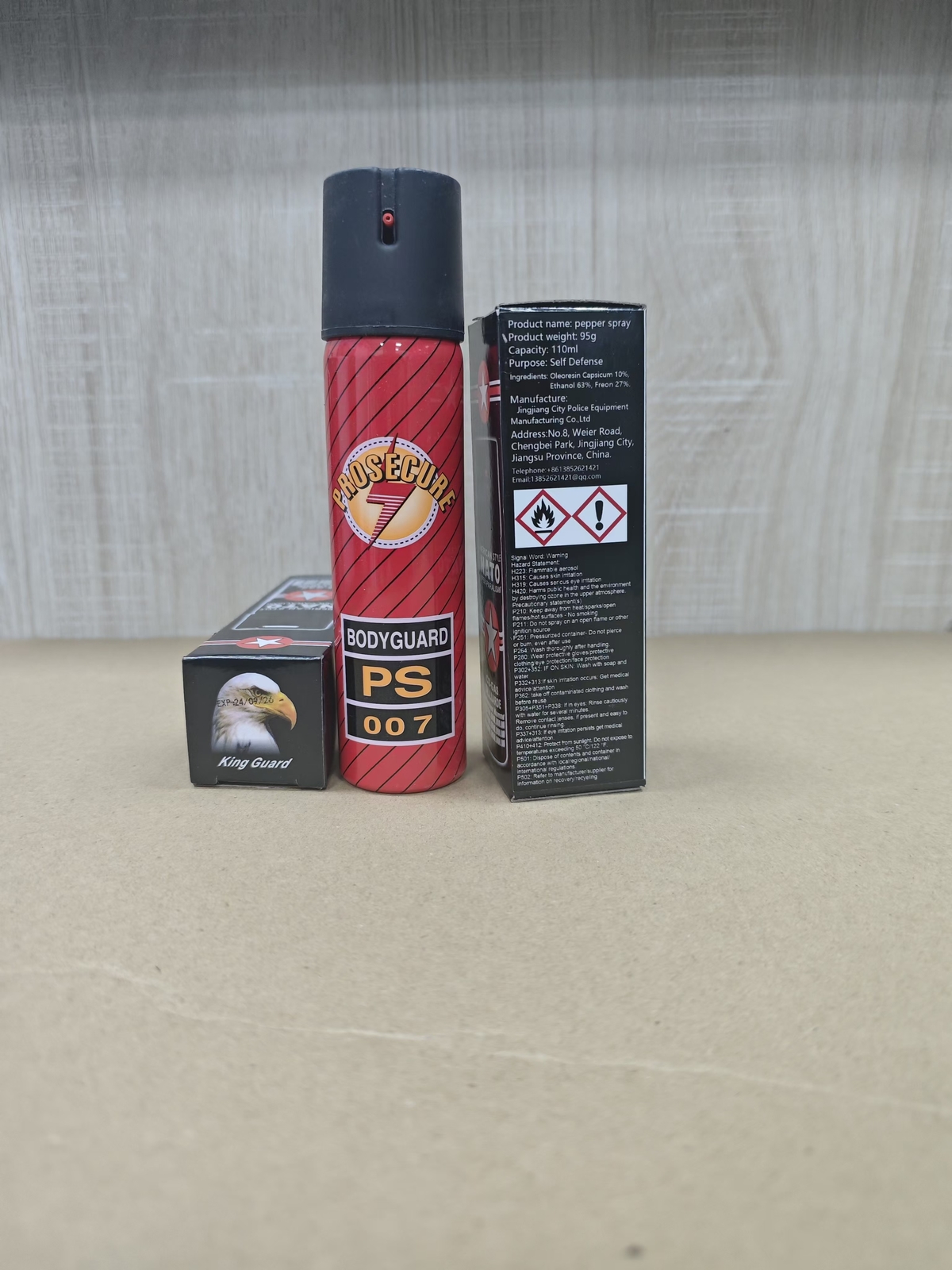 Pepper Spray 3.7oz Red Self Defense Max Strength Security Flip Top