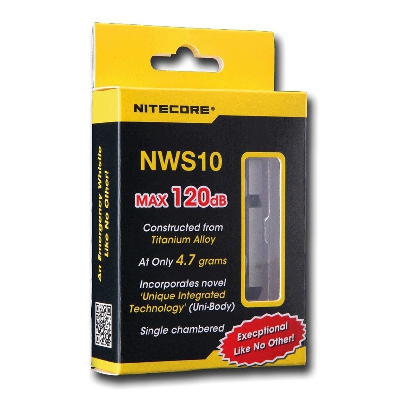 Nitecore NWS10 Whistle Outdoor Emergency TC4 Titanium Alloy Survival SOS Caller
