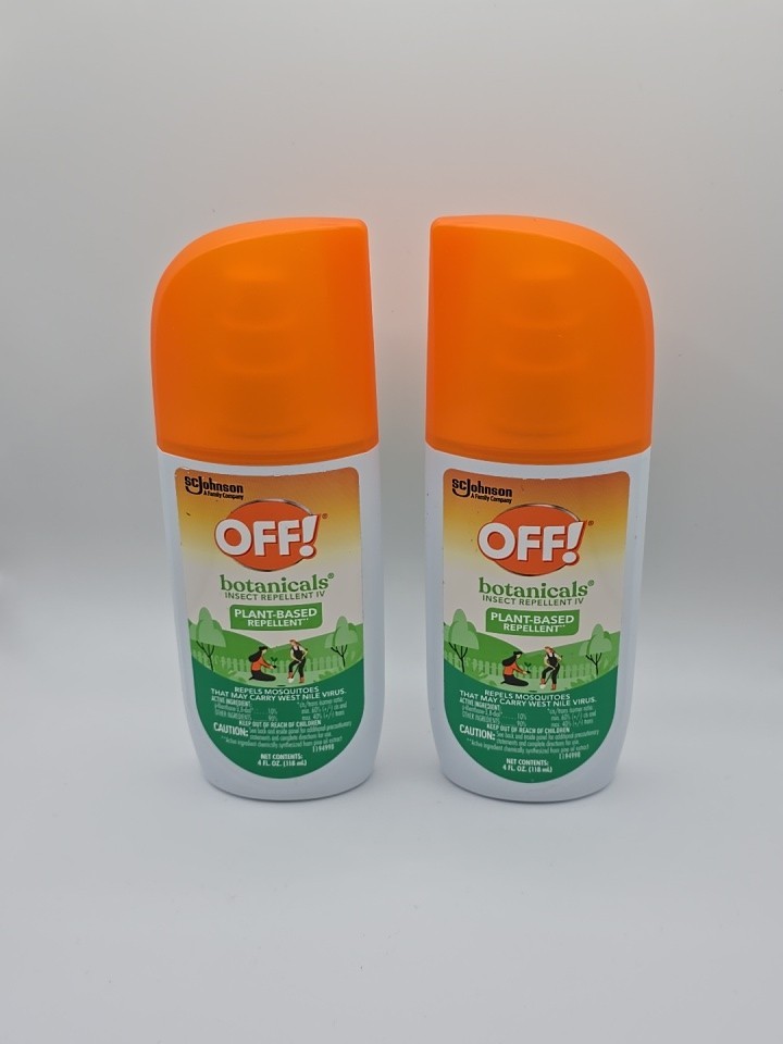 New 2x Off! Botanicals Insect Repellent IV Plant-Based Pump Spray 4 fl oz
