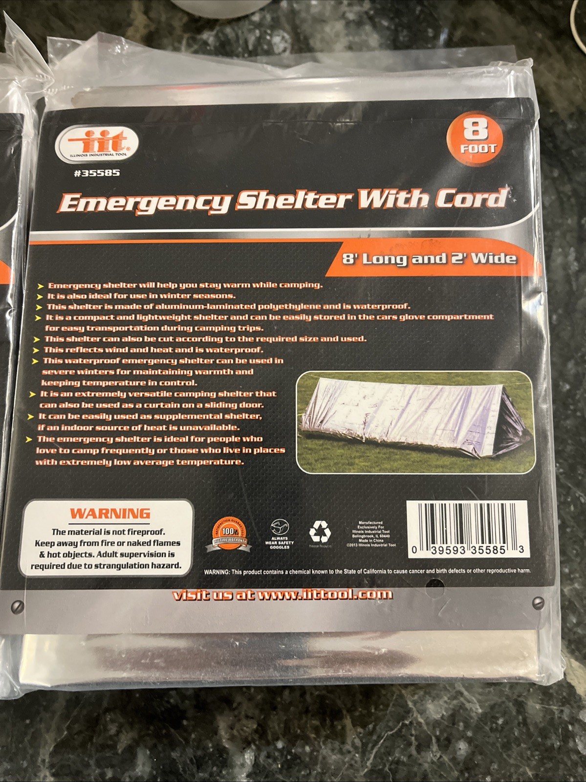 Emergency Survival Shelter Tents Camping Shelters Waterproof Tent Blankets 8′