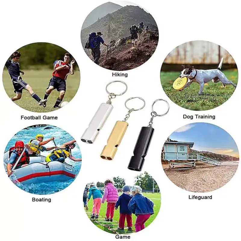 120db Loud Emergency Survival SOS Whistle Camping Hiking Keychain Outdoor New