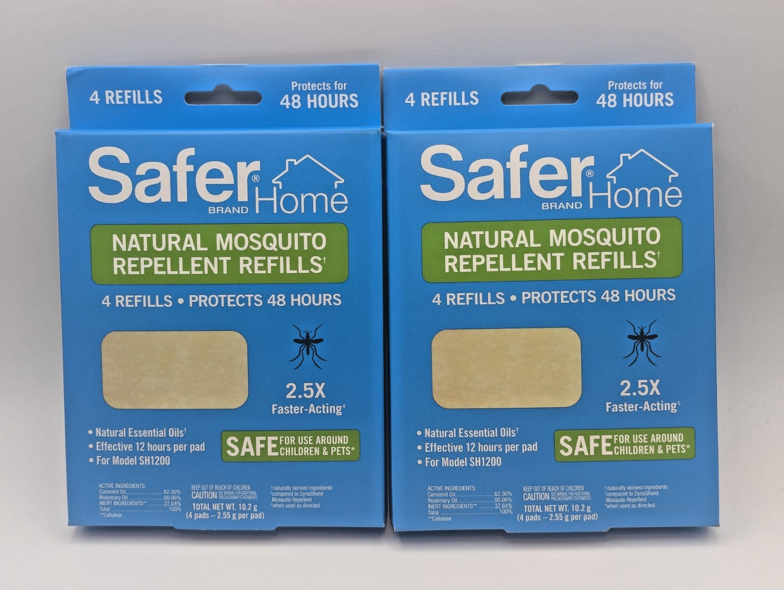 Safer Home SH1200 Mosquito Repellent Refills 8 Pads (2 Pack) 48Hr Protection