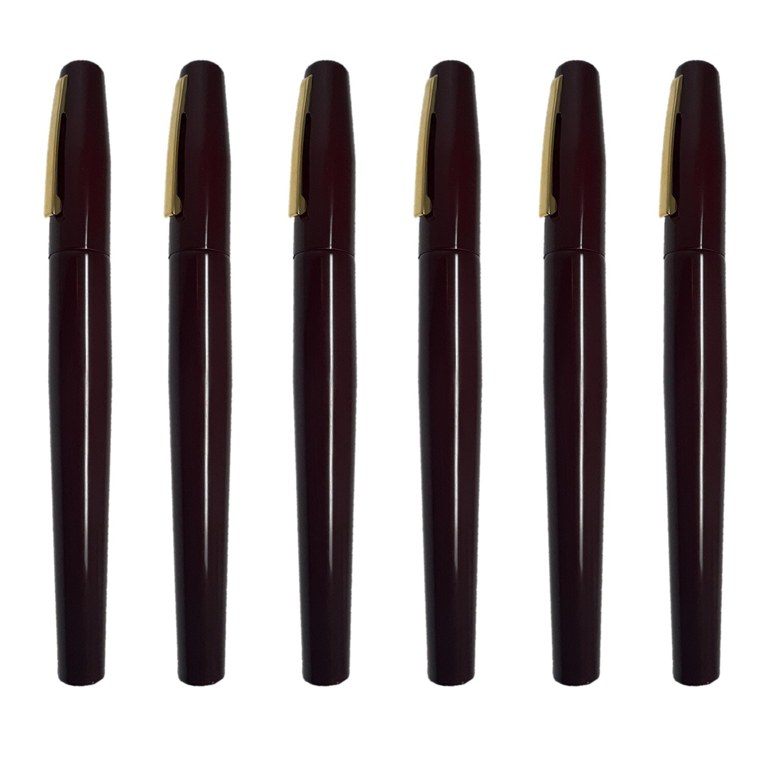 POLICE MAGNUM Pepper spray pens- Discreet Self Defense Security- 6 Pack Burgundy