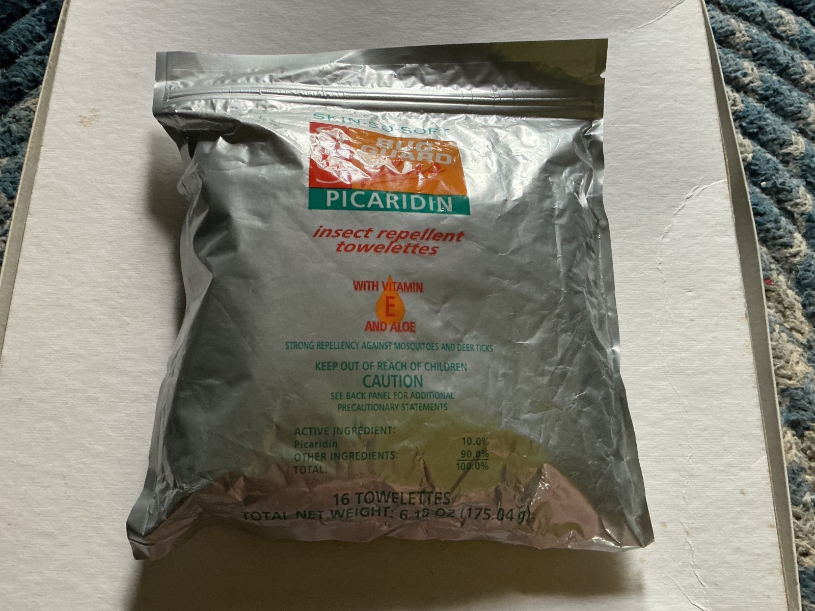 Skin So Soft–PICARIDIN BUG REPELLENT TOWELETTES–NEW Pack of 16.