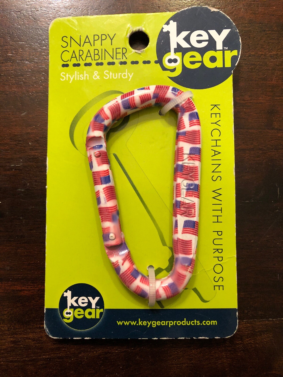 US Flag Carabiner Aluminum