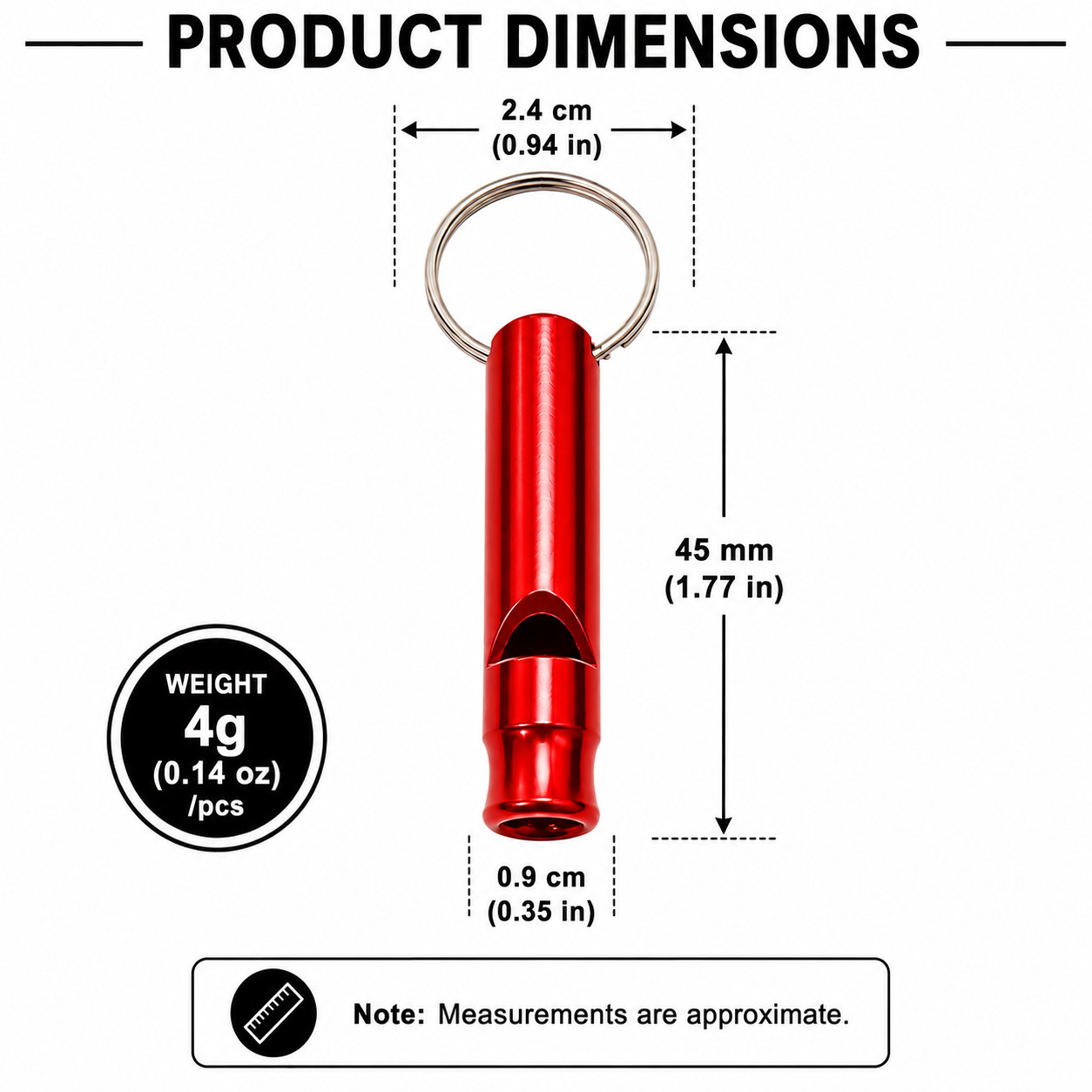 12 Pack Aluminum Emergency Survival Whistle Keychain Loud Safety Camping Hiking