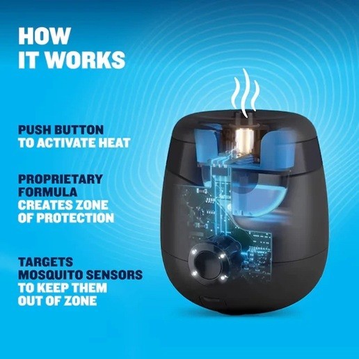 Thermacell Patio Shield Mosquito Repellent E-Series Rechargeable Reper w/ Refill