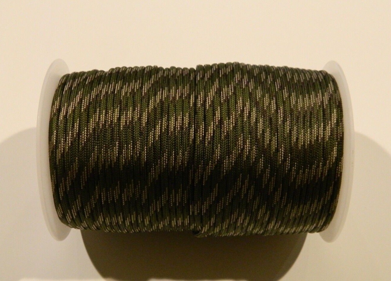 550 Paracord Premium Solid Colors – 10, 25, 50, & 100 Ft Options – Made In USA