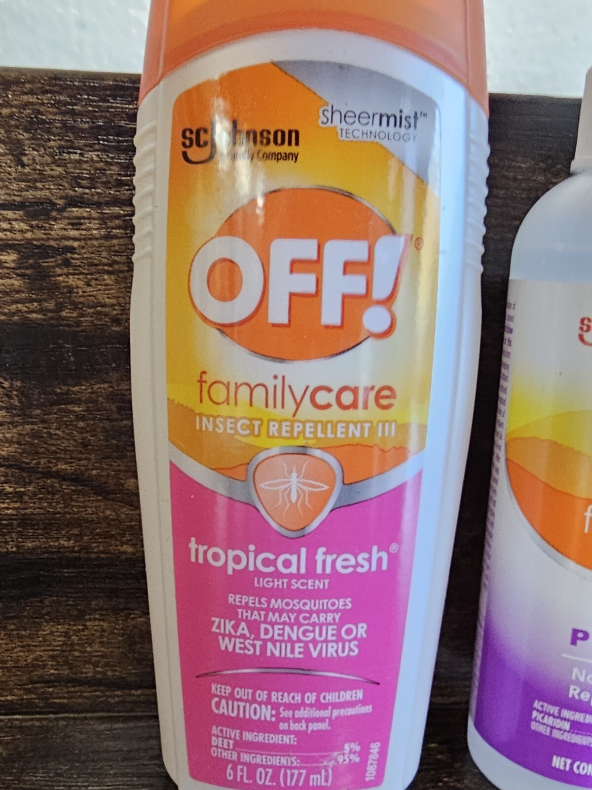 3 Off! Family Care No Oil Insect Repellent Bug Spray Picaridin 4 Fl Oz 02/2025..