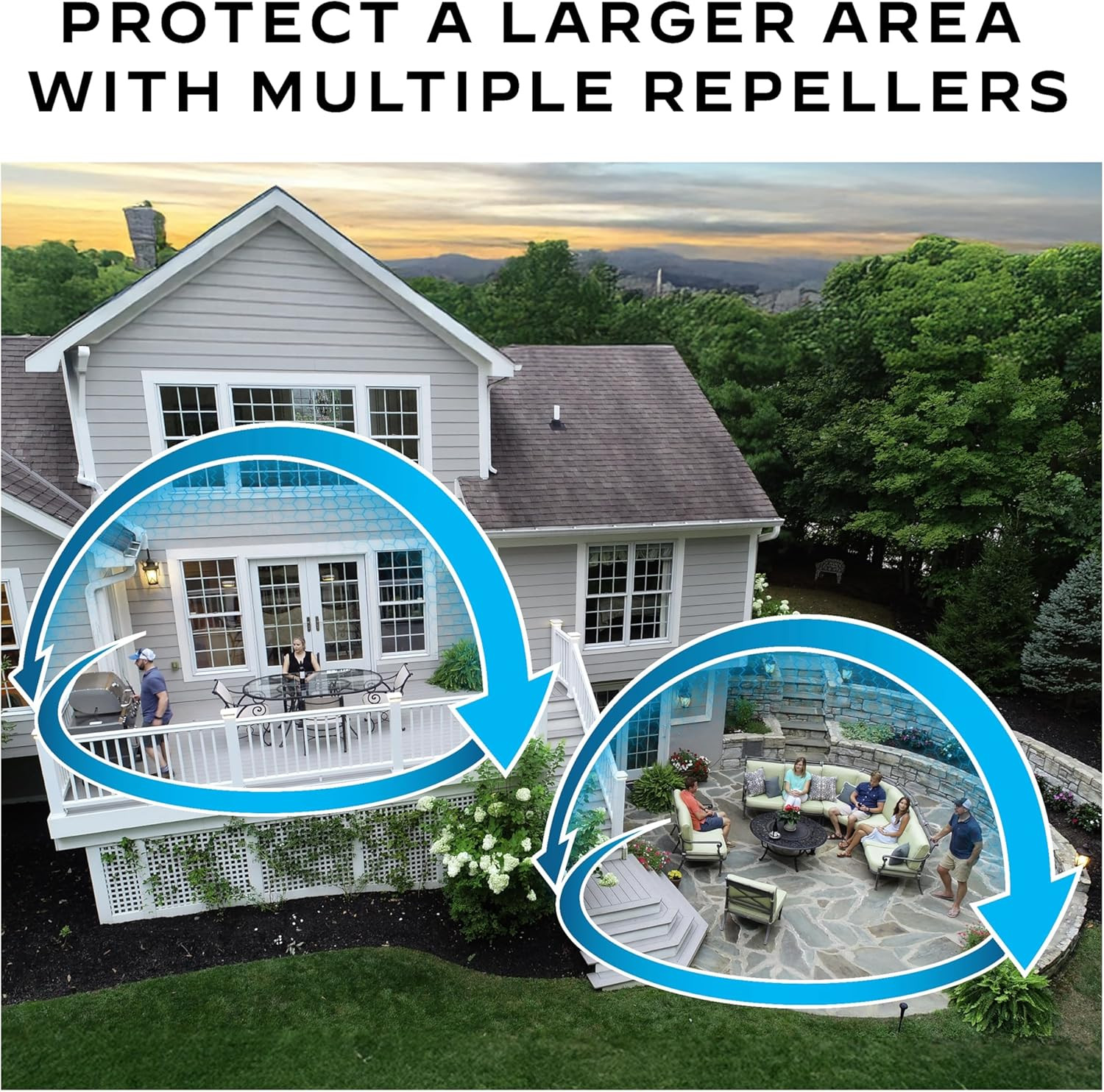 Rechargeable Mosquito Repeller Refills 20 Ft Protection No DEET E-Series Radius
