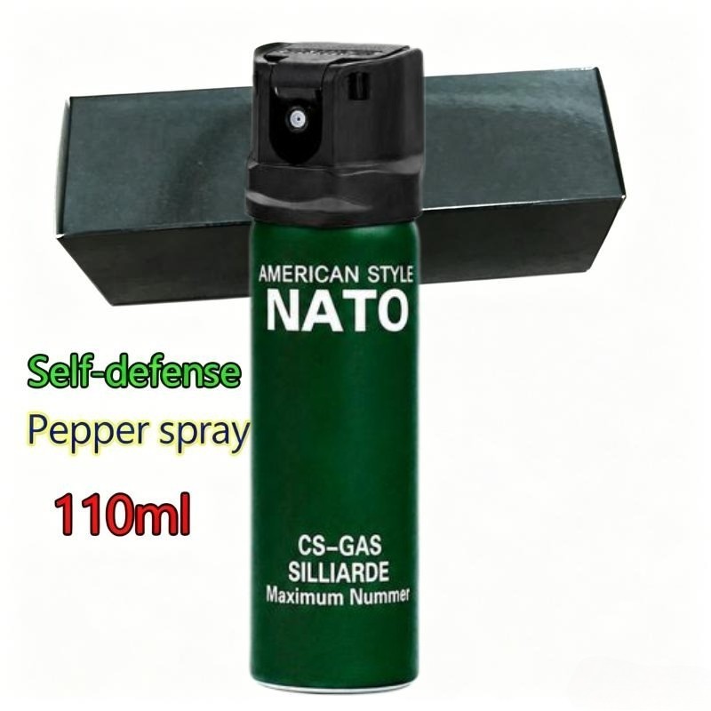 2 Pack Pepper Spray Max Strength Flip Top Canister Self Defense Guard 110ml