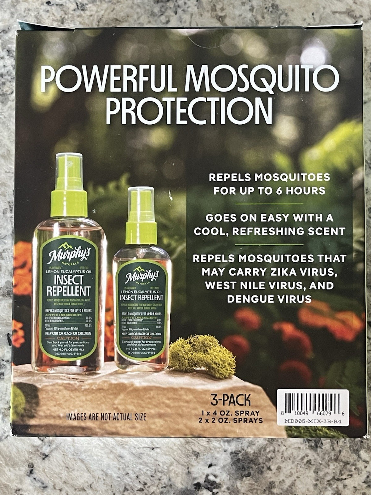 Murphy’s 3-PK Naturals Insect Repellent Spray Lemon Eucalyptus Oil 1x4oz / 2x2oz