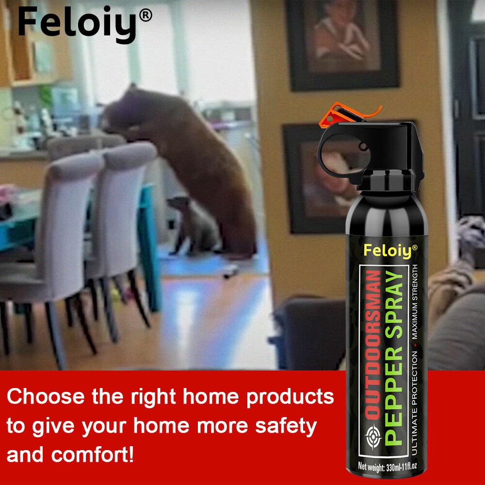 Feloiy Pepper Spray 11oz Powerful Stream Strongest Legal Formula