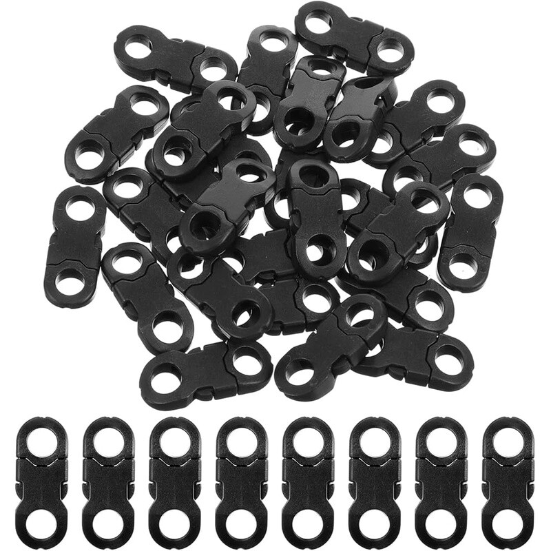25 Pcs Mini Breakaway Plastic Buckles Side Release Paracord Bracelet Clasp New