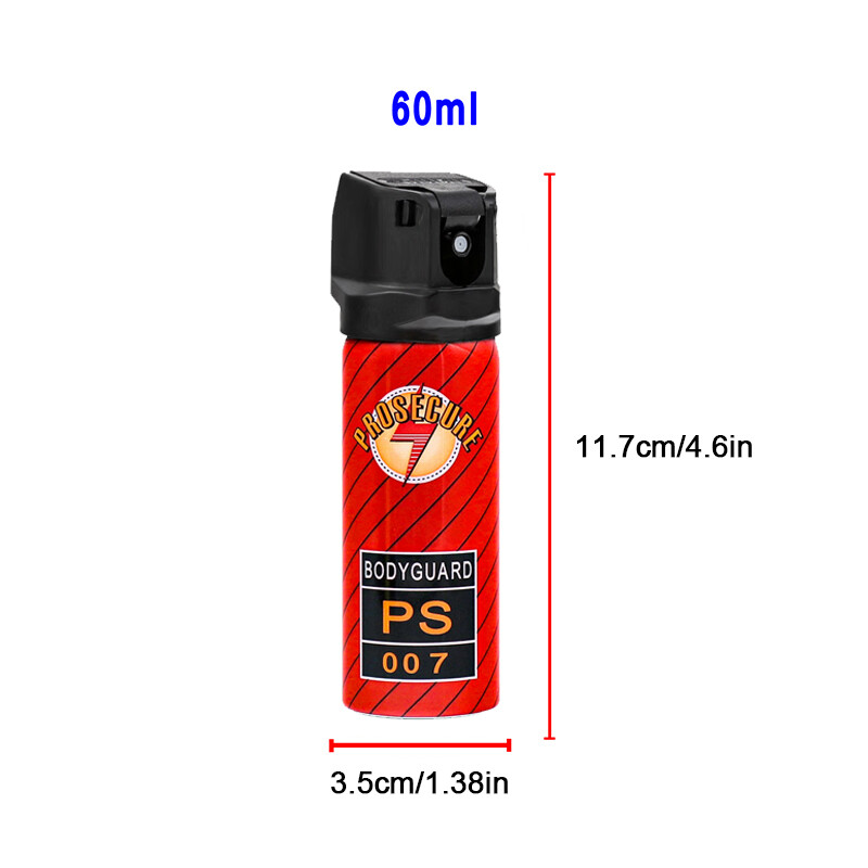 2 Pack PROSECURE Pepper Spray for Self-Defense 2oz Flip Top Red Security