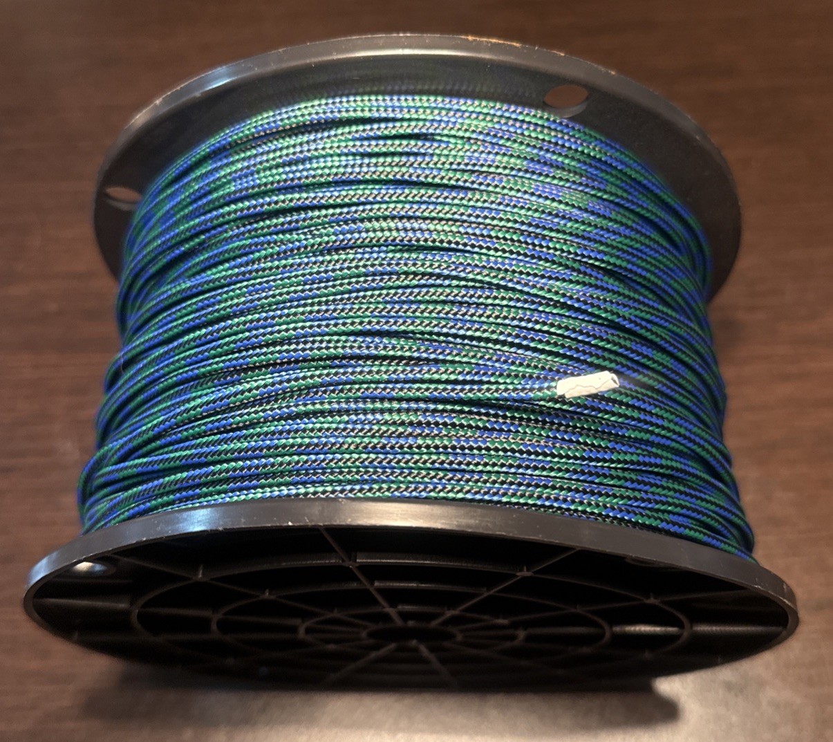 1/8″ x 500′ Round Braided Blue & Green Polyester Accessory Cord / Line / String