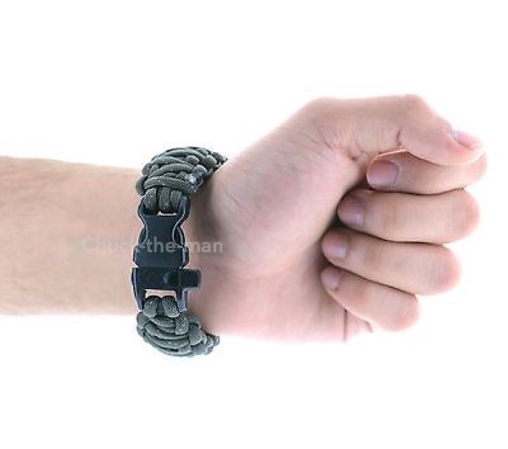 WHOLESALE LOT Paracord 550 Bracelet Cobra Army Green Camping Tactical 25pcs