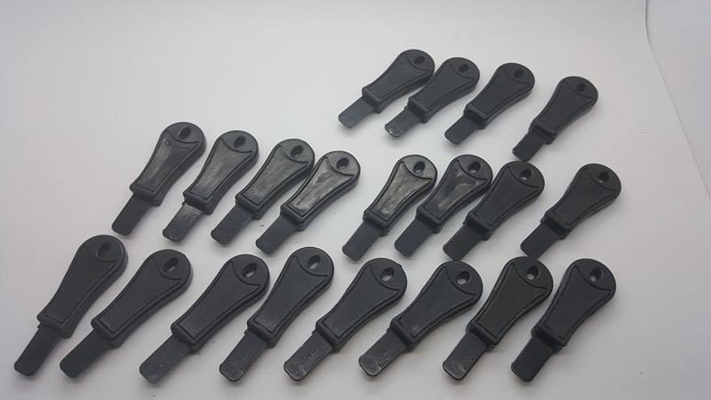 20 Rod Striker/Scraper Blade Firesteel Ferro Flint Ferrocerium EDC BOB Black