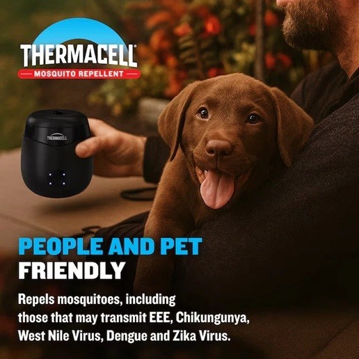 Thermacell Patio Shield Mosquito Repellent E-Series Rechargeable Reper w/ Refill