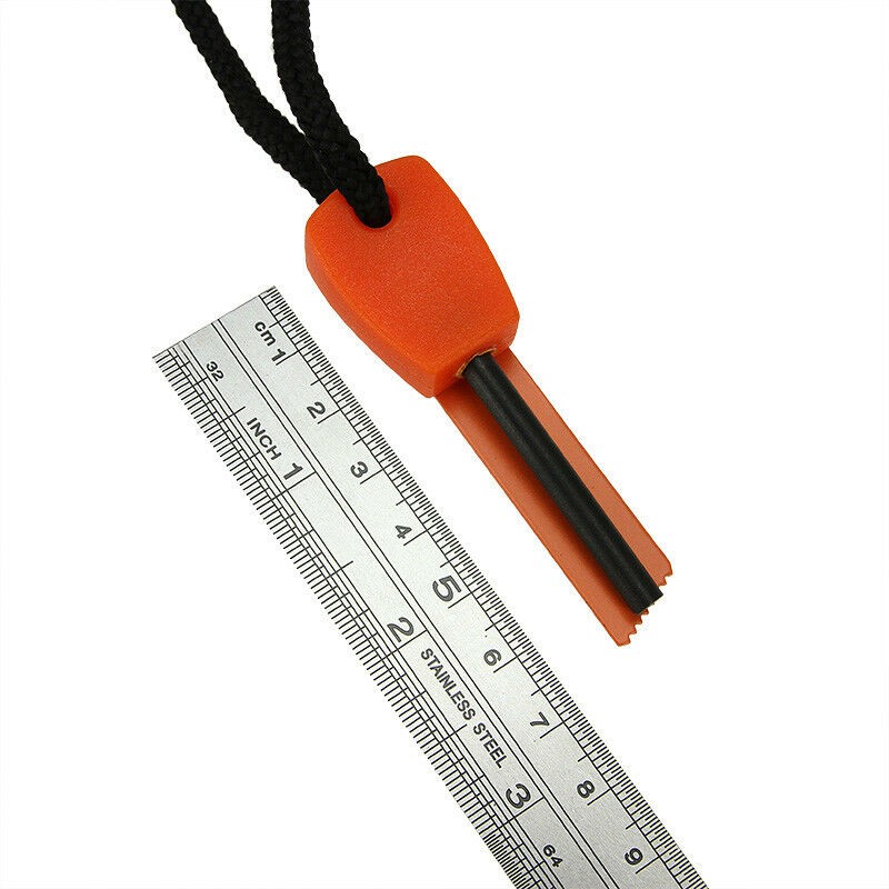 10-200PCS Emergency Flint Fire Starter Rod Lighter Magnesium Camping Tool Kits