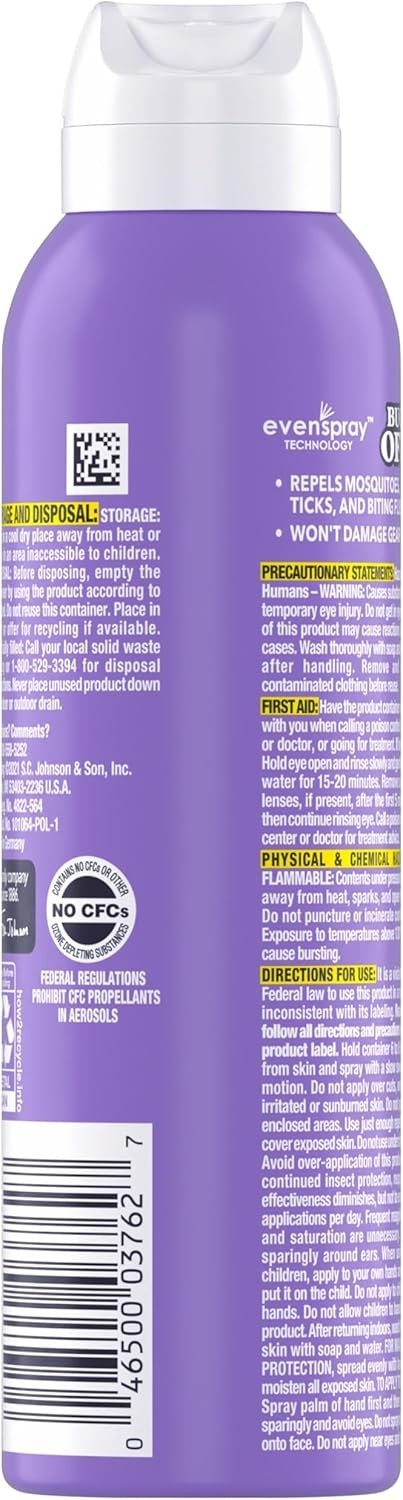 OFF! Clean Feel Insect Repellent Spray 20% Picaridin 5oz Long Lasting