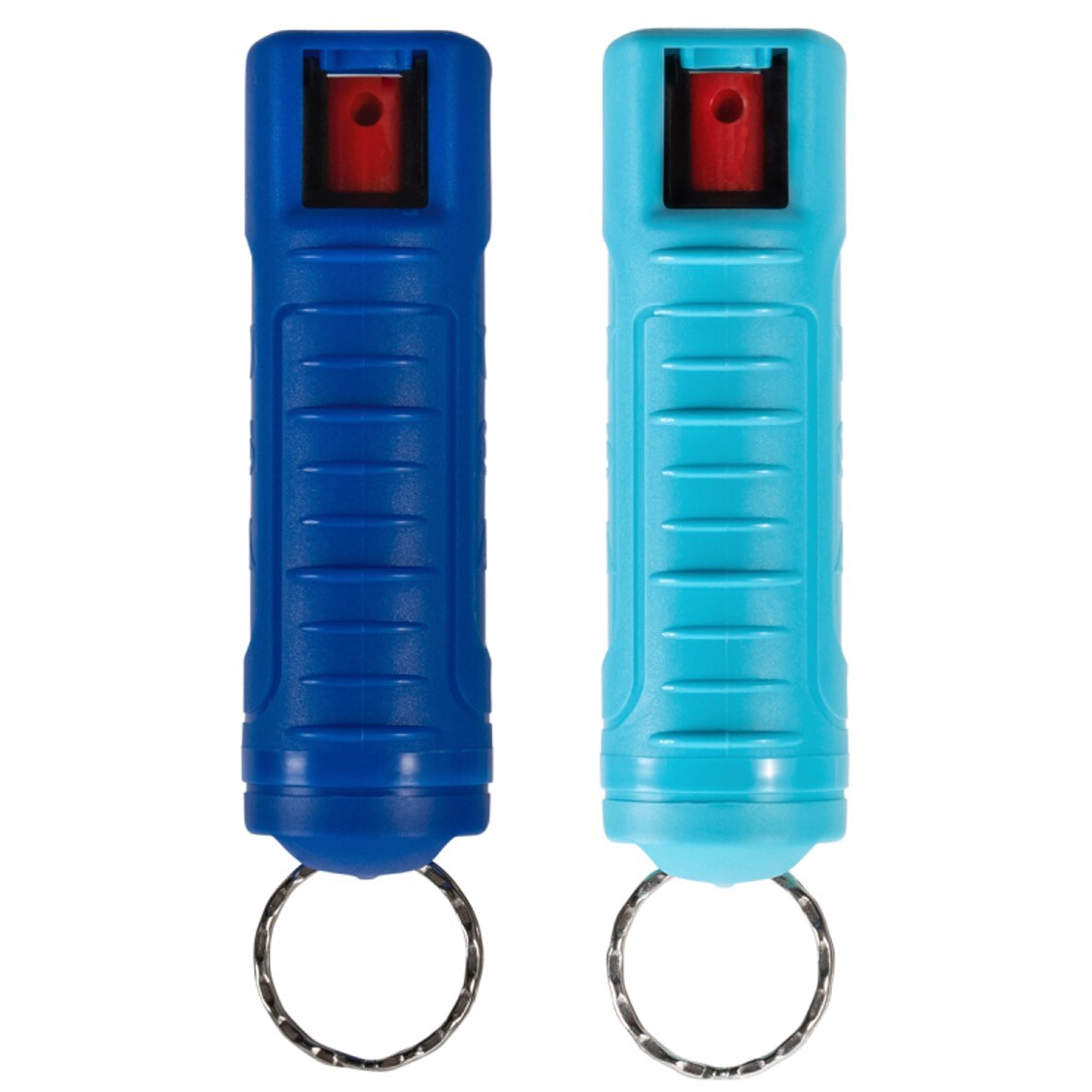 POLICE MAGNUM OC Keychain Pepper Spray Self Defense 1 Blue 1 Teal Molded .50oz