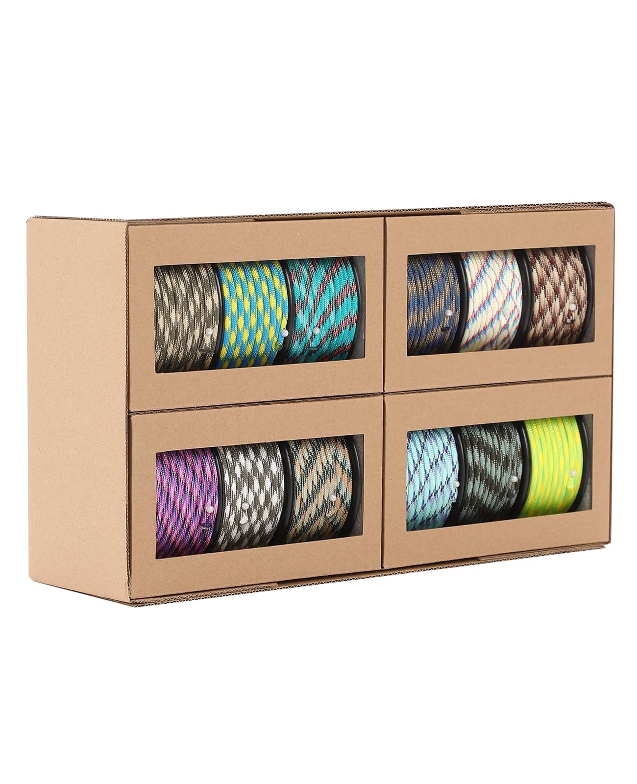 Fashion Lab Multicolor Paracord Bulk Variety Pack Solid Color Paracord Supplies