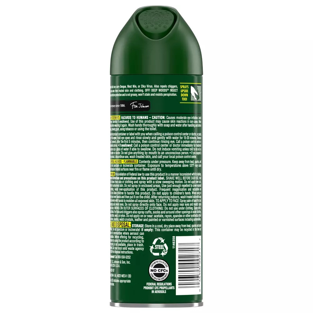 New OFF! Deep Woods Tick Repellent Insect V Long Lasting Outdoor Tick Spray 6 oz