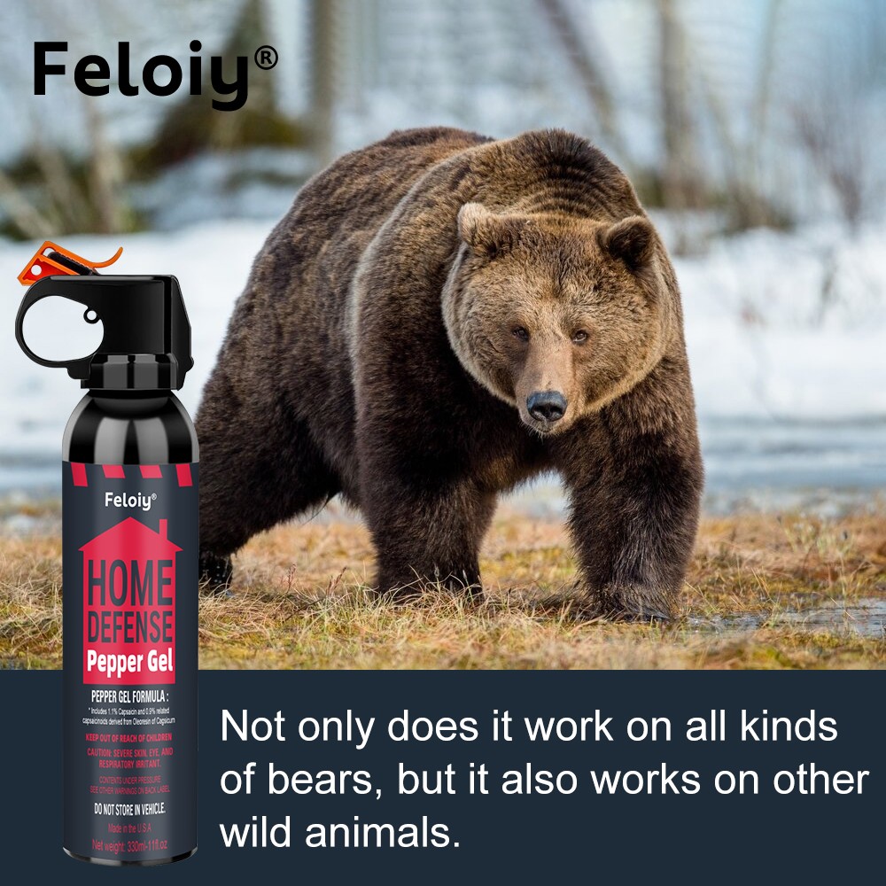 Feloiy ULTRA HOT Bear Deterrent Repellent Spray 11oz FREE SHIP