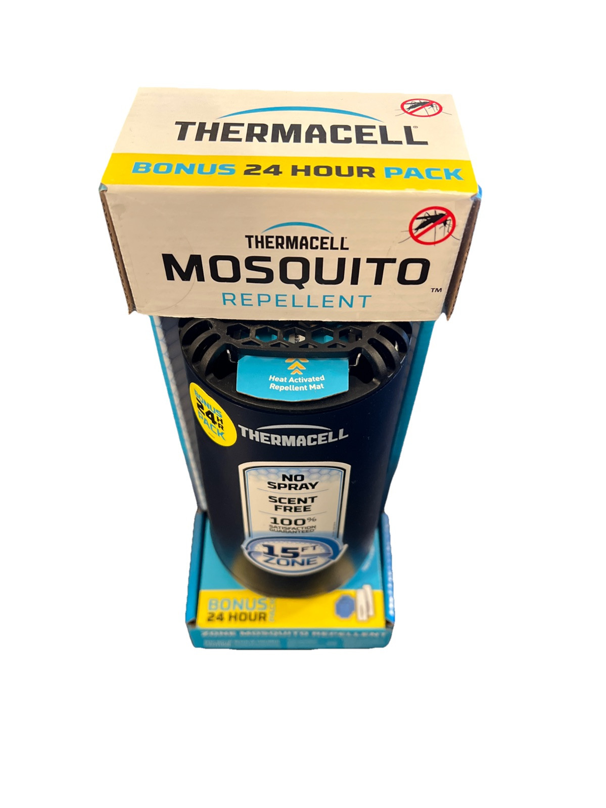 Thermacell Patio Shield Mosquito Repellent Kit Bonus Pack 15 Ft Zone Midnight