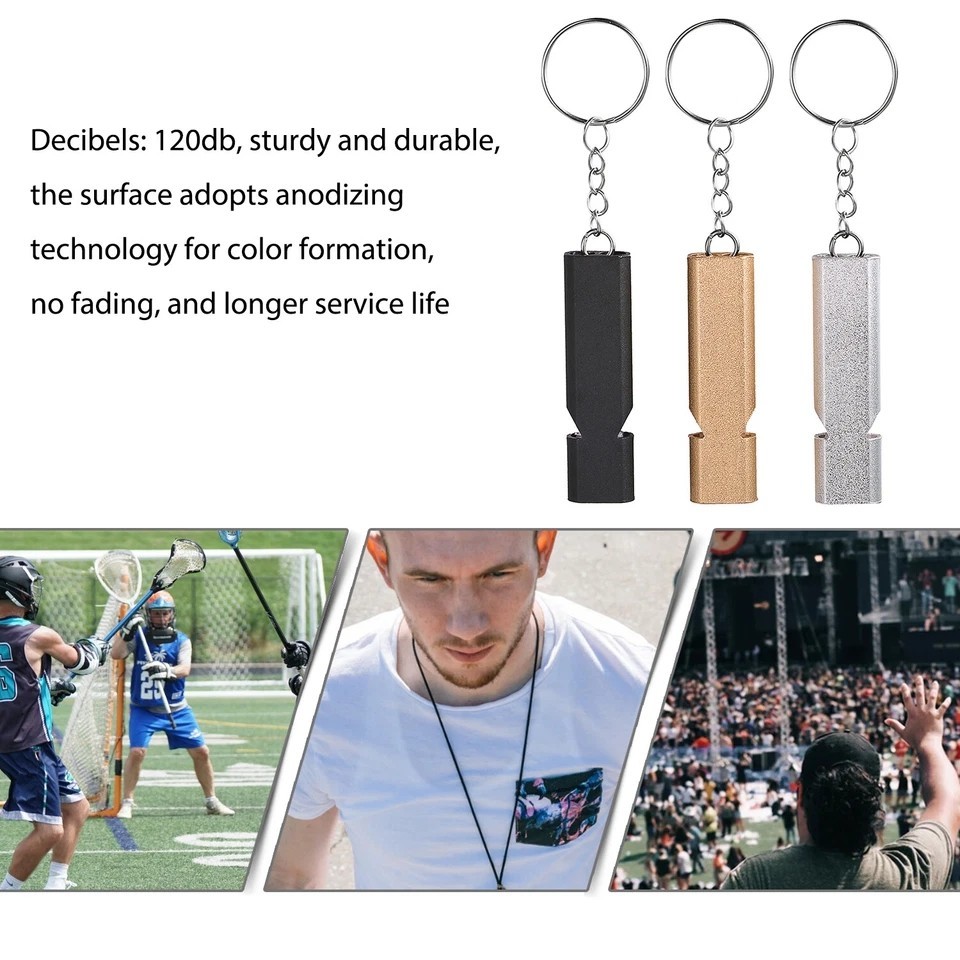 120db Loud Emergency Survival SOS Whistle Camping Hiking Keychain Outdoor New