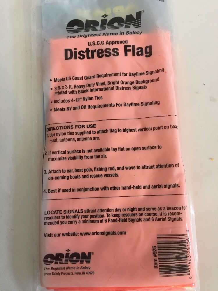 Orion Distress Sos Flag-NEW-SHIPS N 24 HOURS