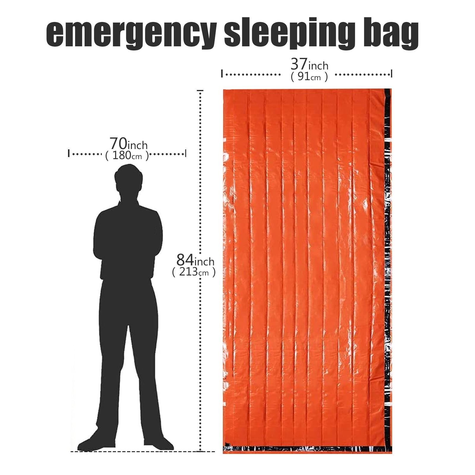 Portable Waterproof Emergency Survival Mylar Sleeping Bag Outdoor Camping