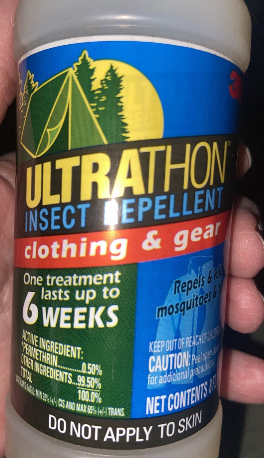 (2) – 8oz 3M Ultrathon Insect Repellent For Clothing& Gear treatment Last 6 Wks