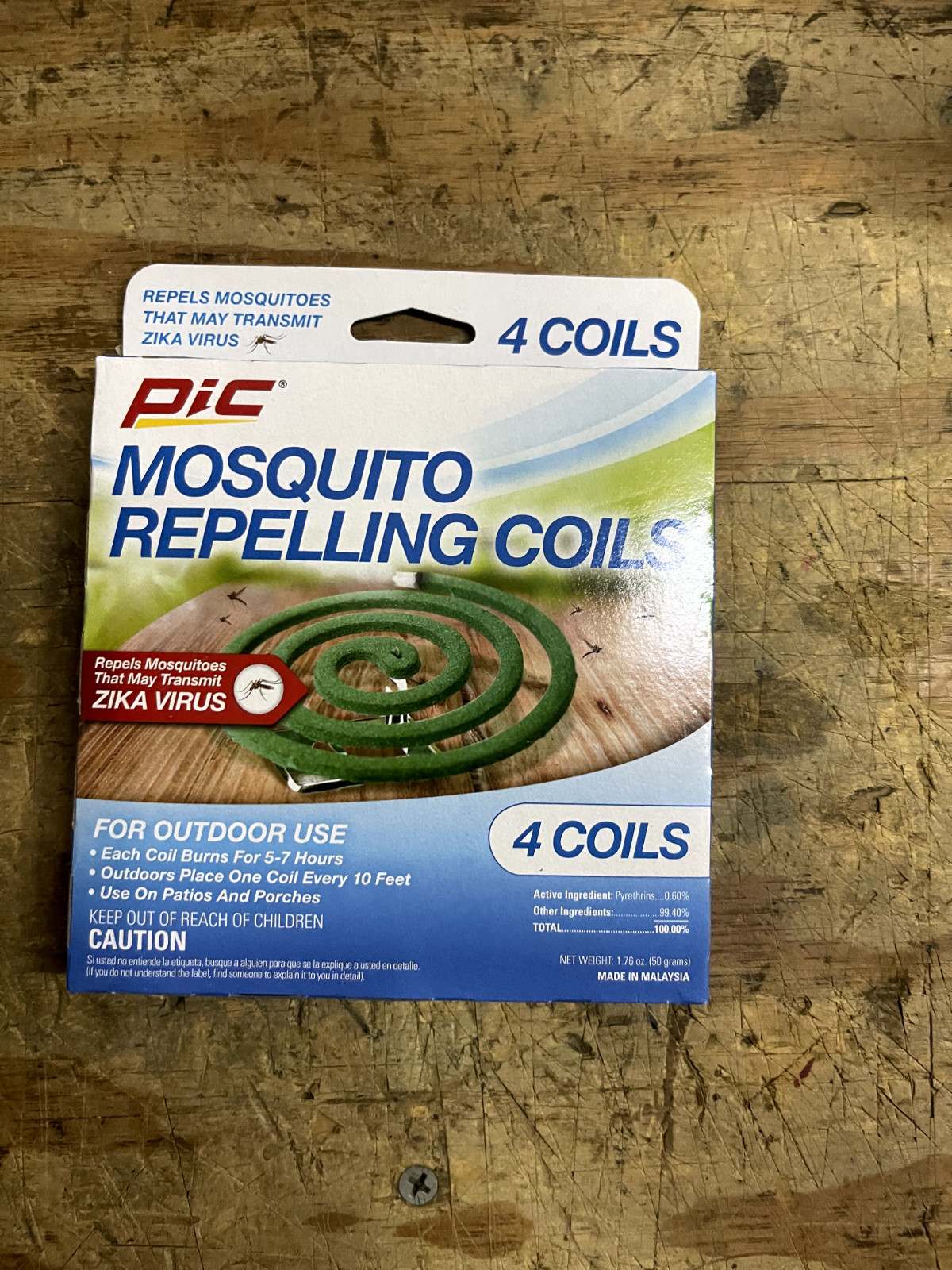 Pic Outdoor Mosquito Repelling Coils (4 Packs) 16 Coils