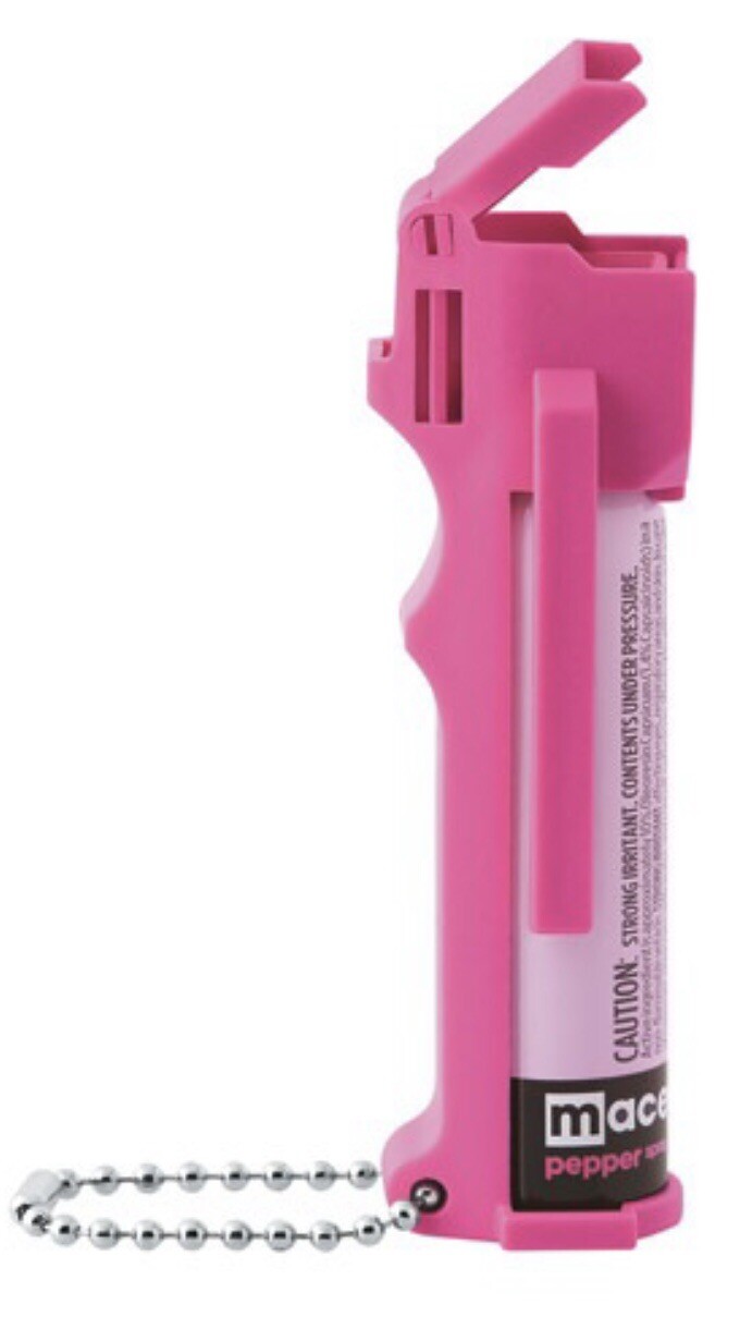 MACE 12 FT DEFENSE PERSONAL Pepper GUARD PINK Spray FLIP TOP Self HOME Defense