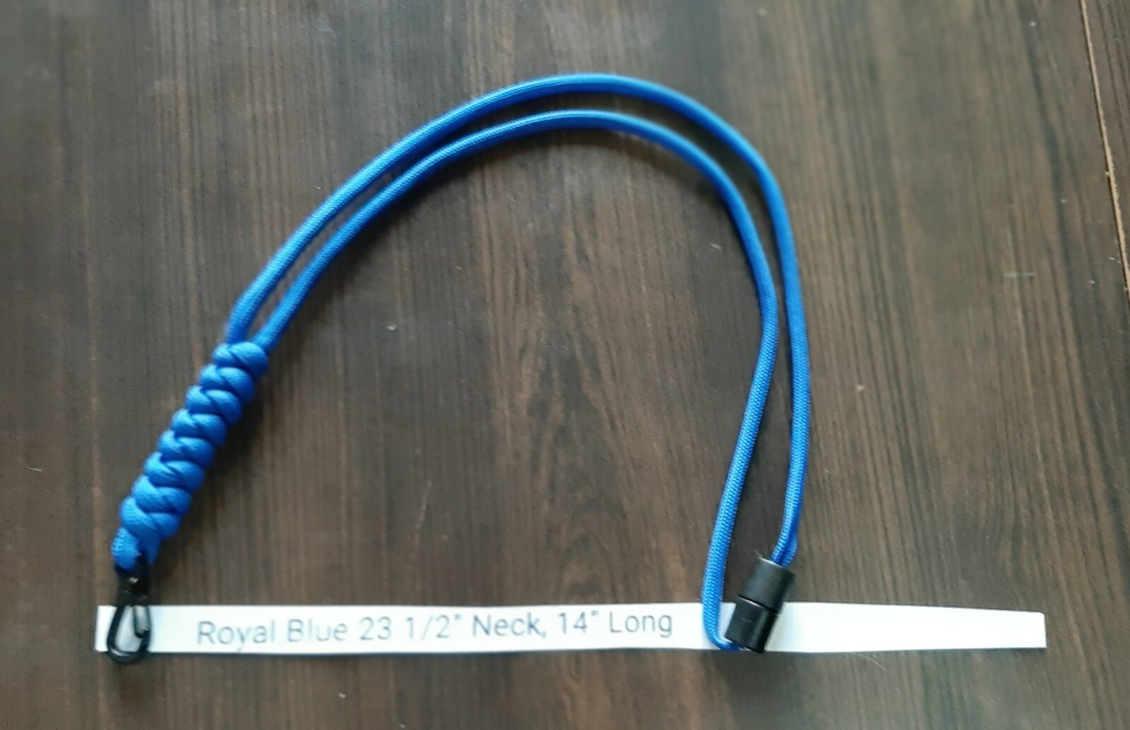 Paracord ID Badge Lanyard with Safety Clasp & Metal Clip Handmade in the USA
