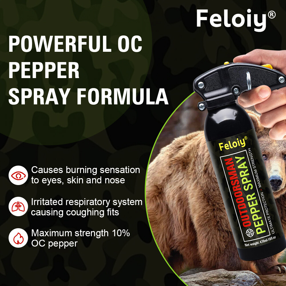 Outdoorsman 16 oz. Pepper Spray 30-Foot Range for Ultimate Protection