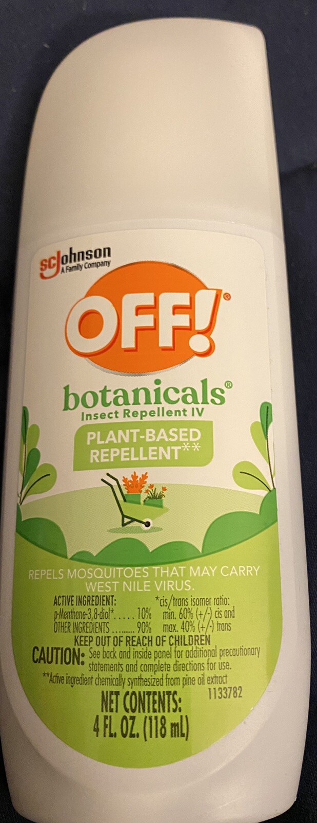 Off! Botanicals Insect Repellent Lotion 4 FL Oz. Plant Based FREE SHIPPING