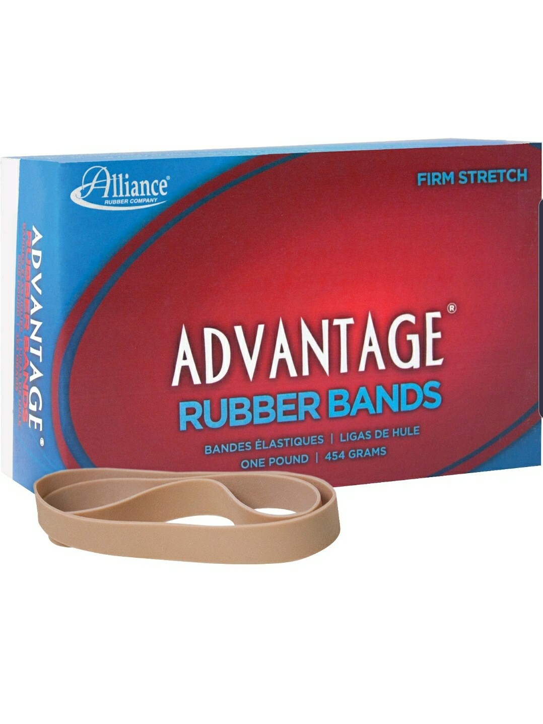 Alliance Rubber 26635 Advantage Bands 1 Pound 3 x 1/4 inches, Beige