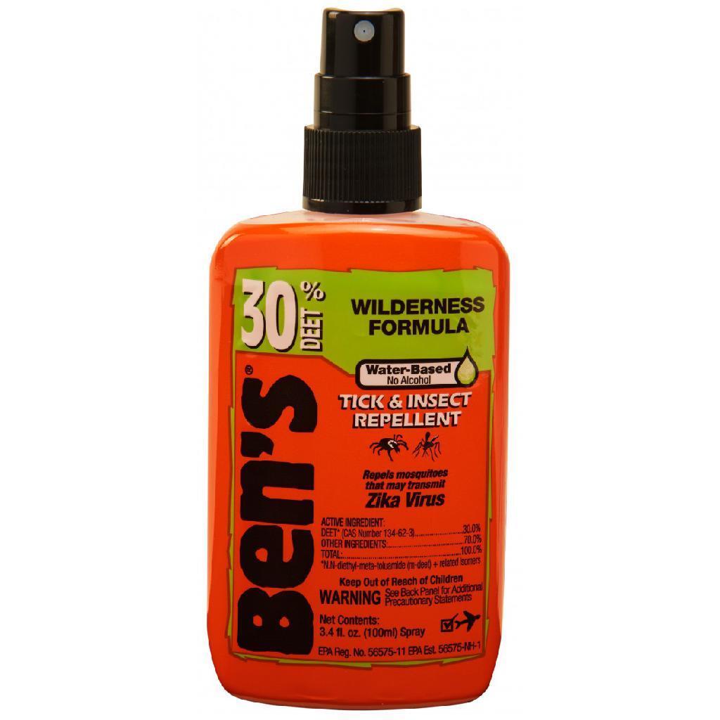 Ben’s Wilderness 3.4 Oz Pump Spray 30% Deet Tick Mosquito Insect Repellent