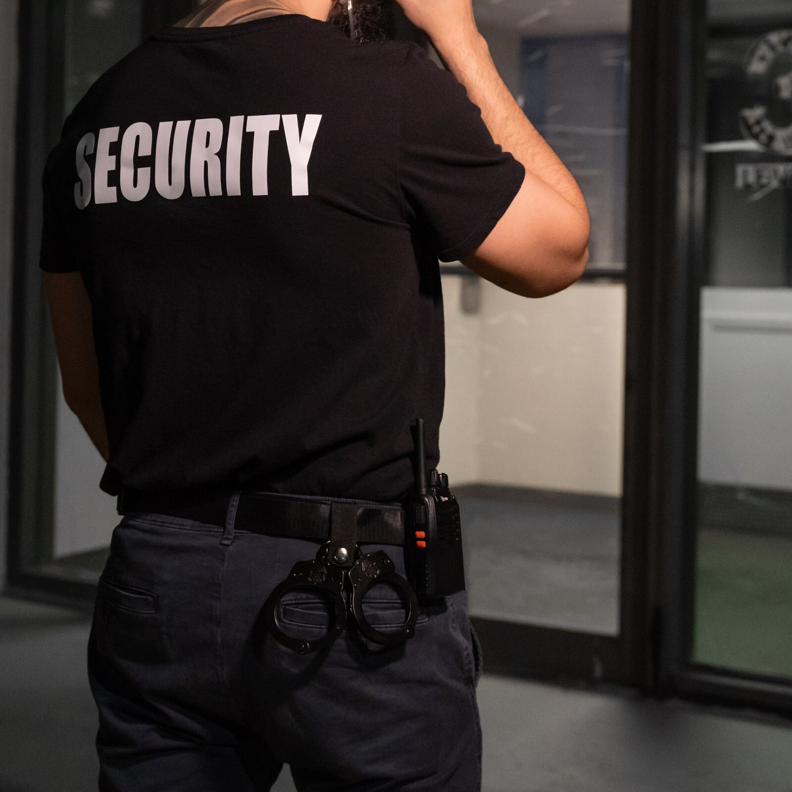 Police Magnum Black Steel Heavy Duty Handcuffs-Law enforcement security gear