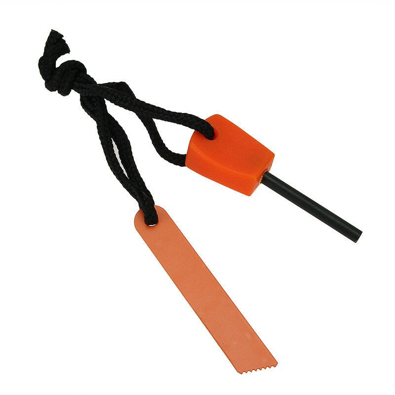 10-200PCS Emergency Flint Fire Starter Rod Lighter Magnesium Camping Tool Kits