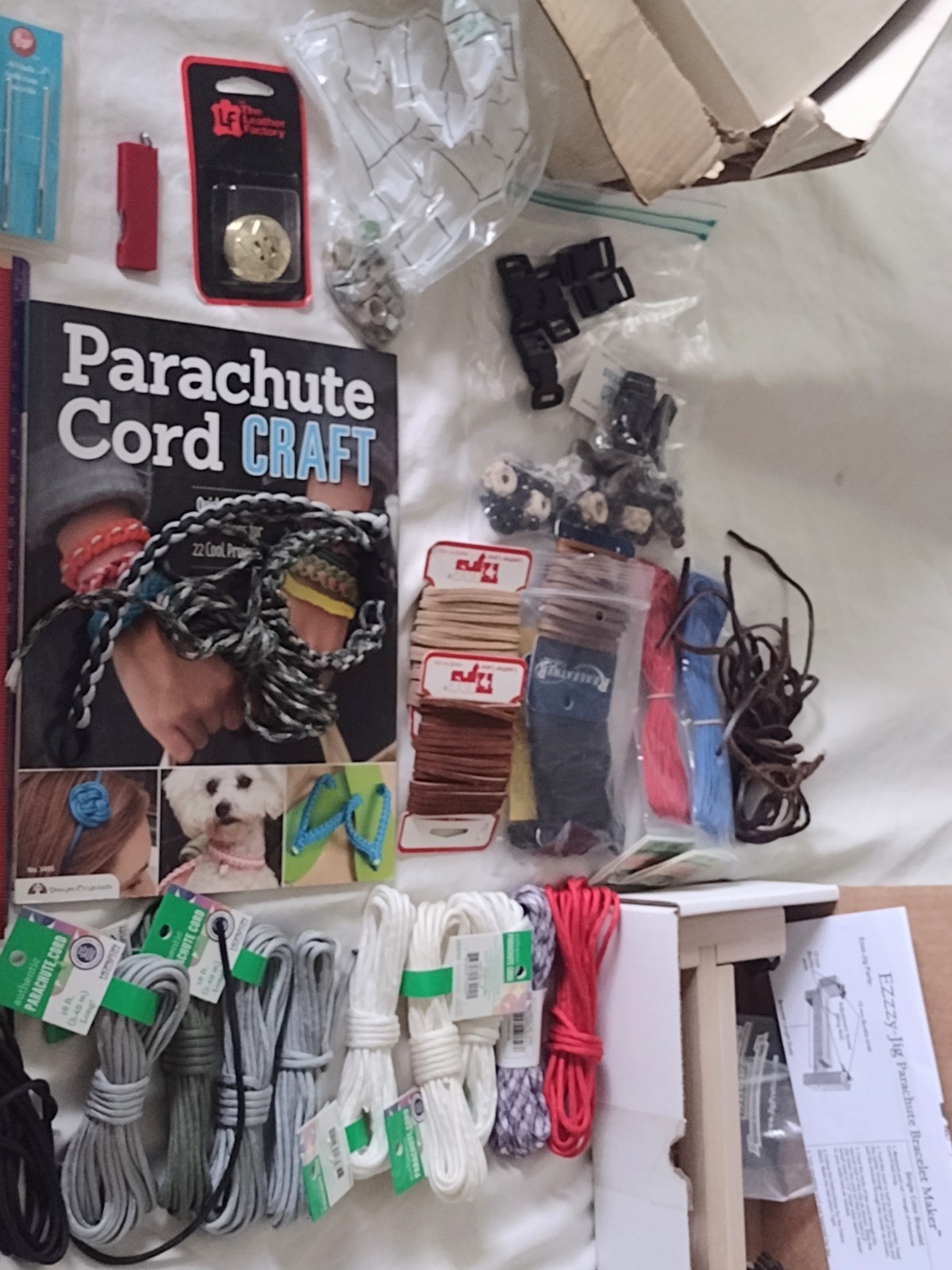 Paracord Bracelet Making Supplies, Jig, Cord, Clips And More