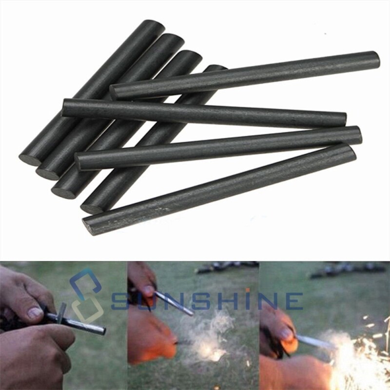 5/16″ 1/2″x5″ Ferrocerium Ferro Magnesium Rod Flint Fire Starter Camping Gear