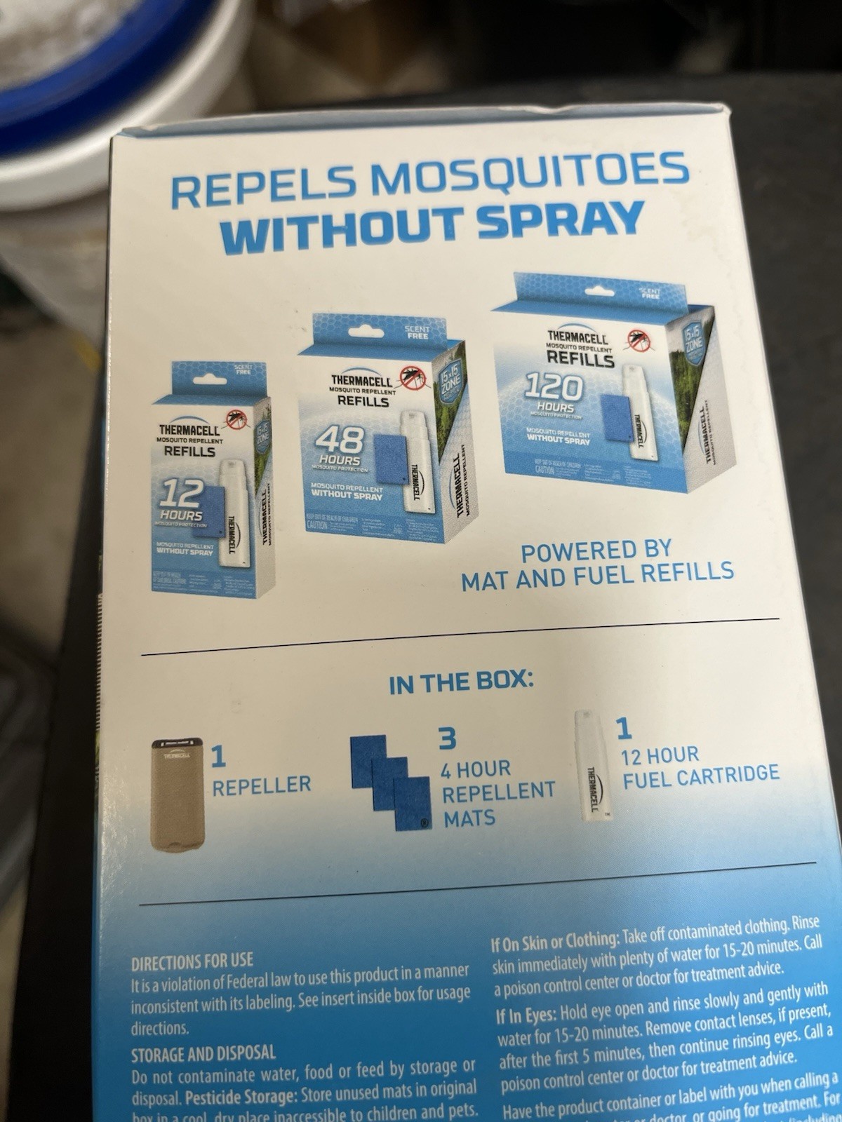 Lot Of 3 Thermacell Patio Shield 15FT Zone Mosquito Repellent gray
