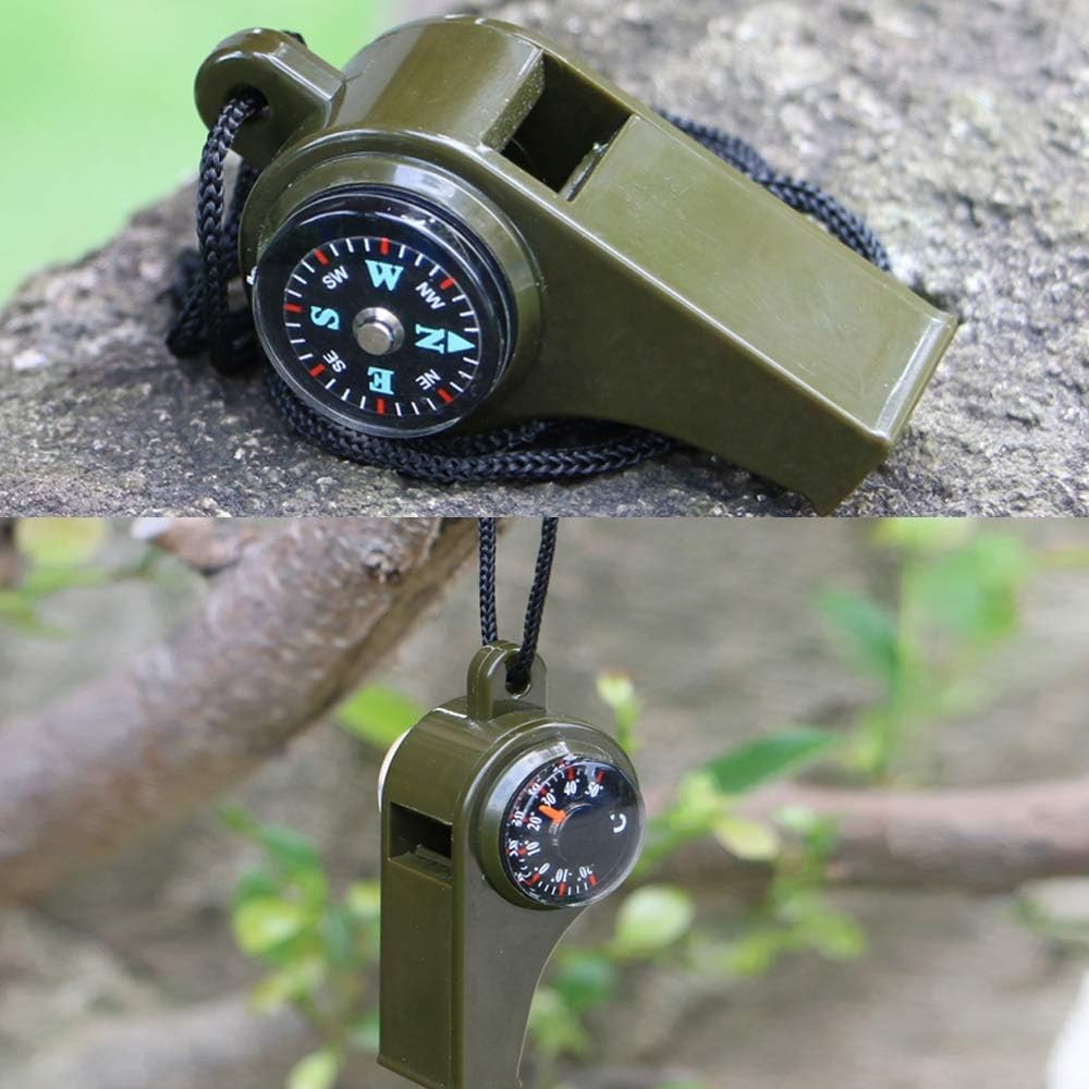 3 Pack Very Loud Keychain Whistle for Survival, Sports, Hiking, Outdoor Activity