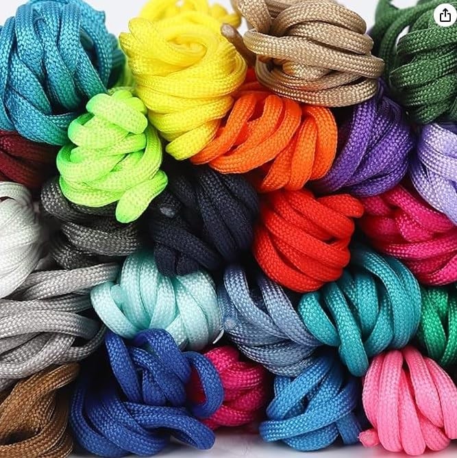 26 Colors Paracord Cord 10 Feet 4mm 550 Paracord Rope 7 Strand Outdoor