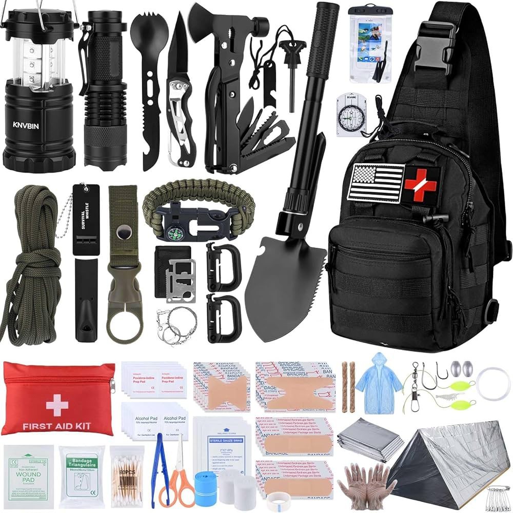 🎯 250+Piece Tactical Survival Kit with First Aid and Emergency Gear Brand New