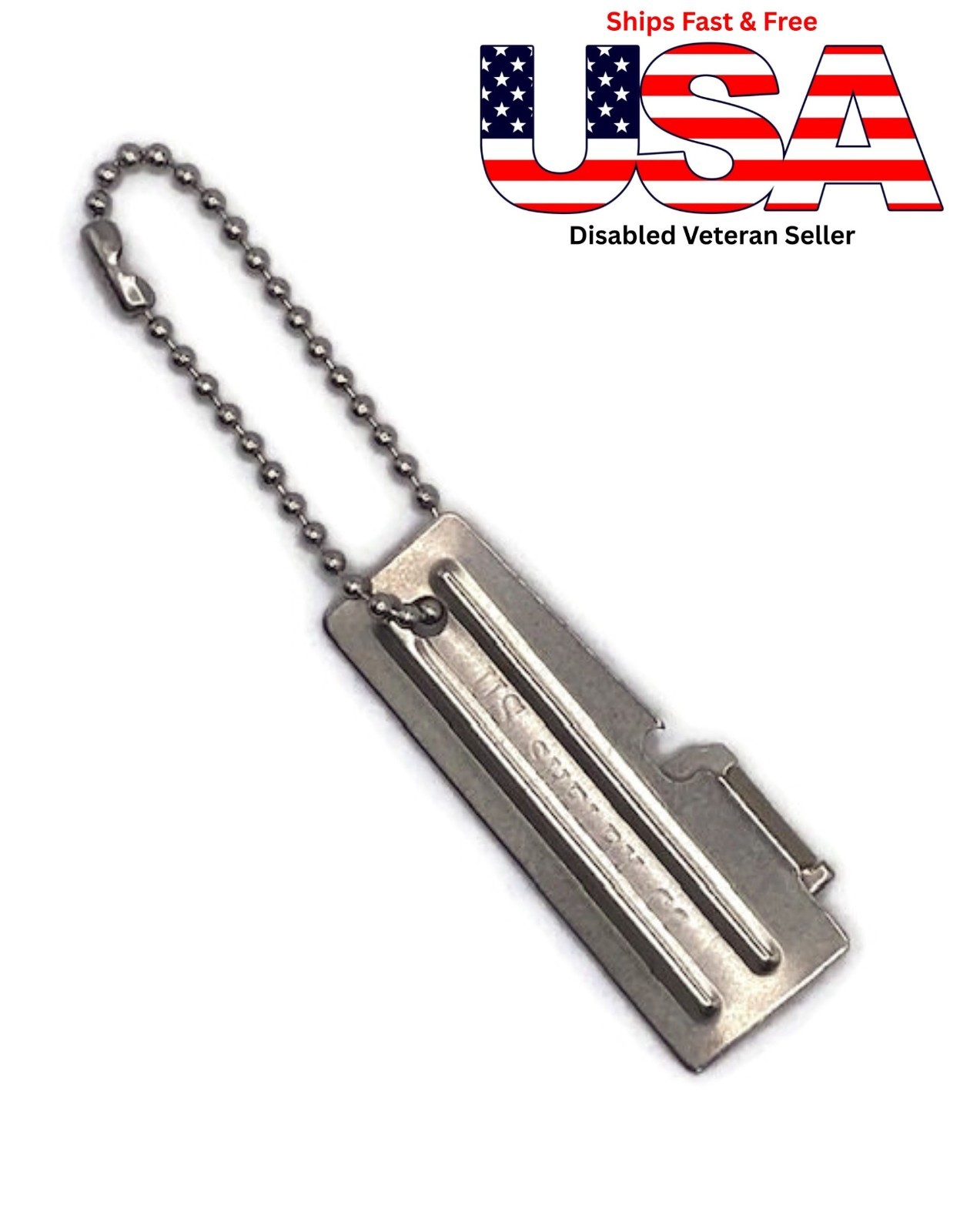 Military P51 Can Opener with 4½” Key Chain US Army Issue